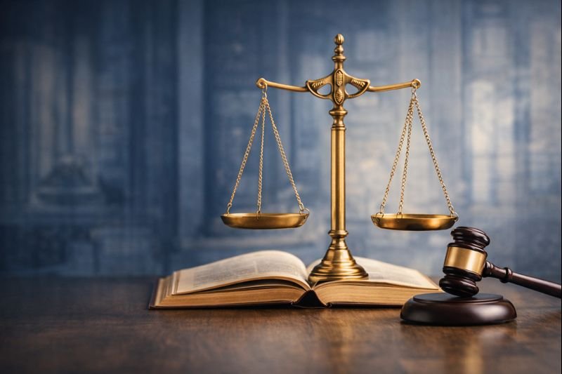 Scales of Justice and Law Symbol